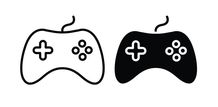 Gaming controller icon simple artwork group