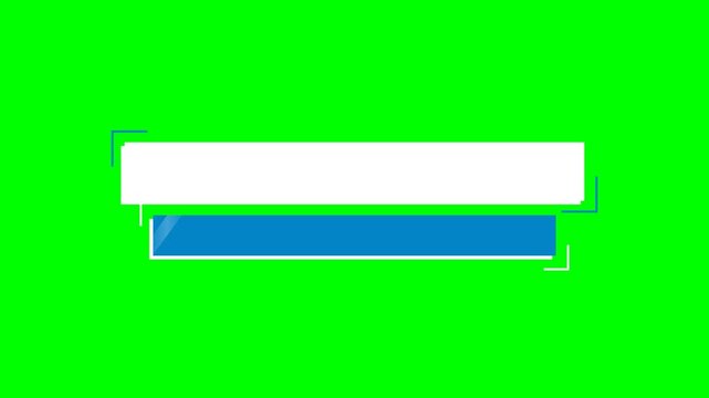 Minimalist lower third banner for video broadcast