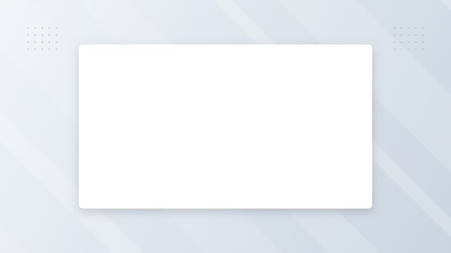 Blank white rectangular frame for web design