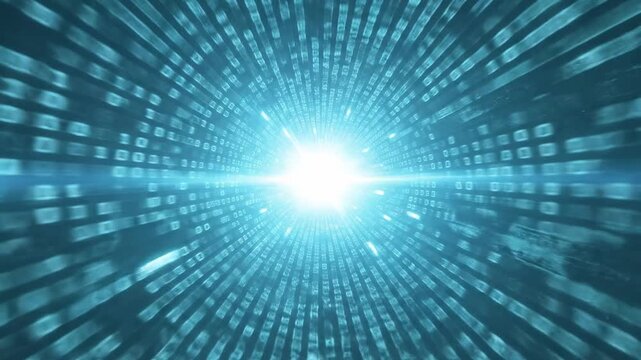 Digital data tunnel through a keyhole portal