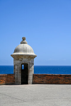 Historic watch over(devil's Sentry box) at San Cristobal castle. Old San Juan, PR