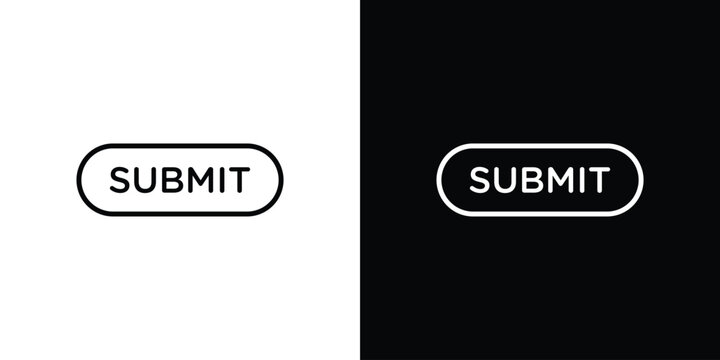 Submit button icon thin line symbol series. EPS10