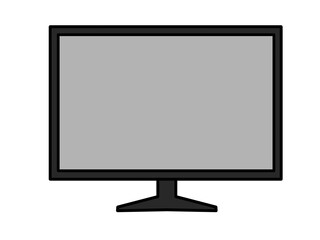 Fototapeta premium Illustration of a black TV