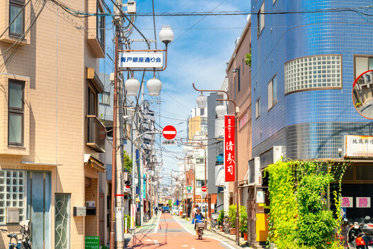 京成・青砥駅前　商店街　青戸銀座通り会