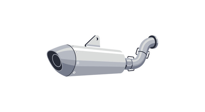 Exhaust Muffler System Pipe.