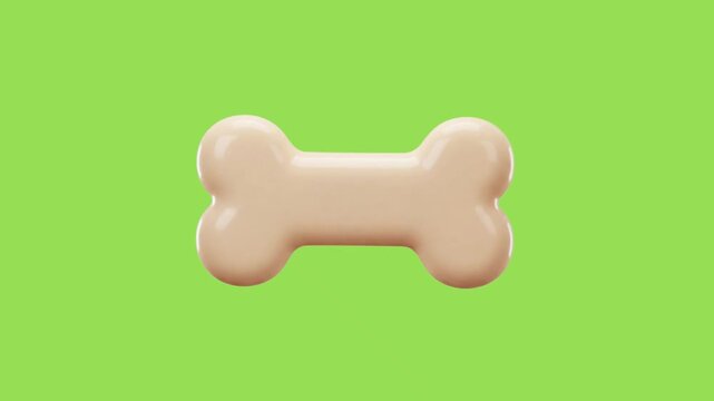 3d icon animation of a bone