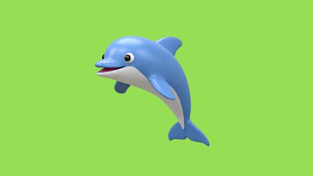 3d animation of a dolphin 