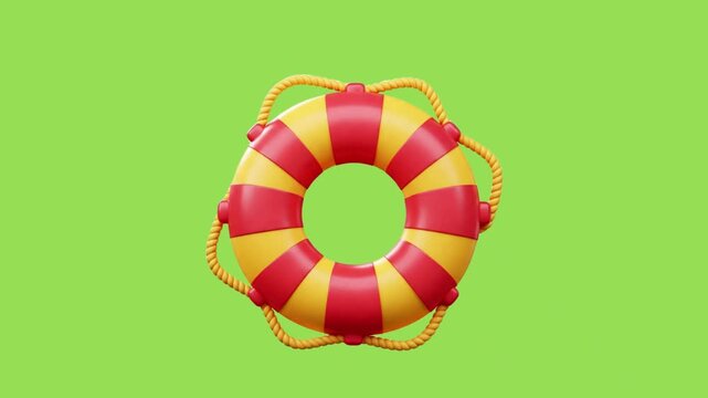 3d icon animation of a buoy