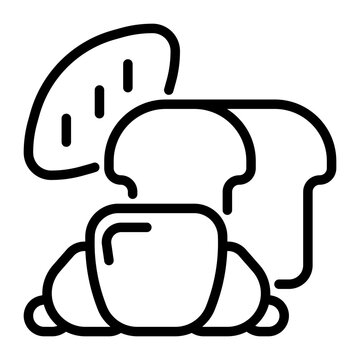 Bakery icon, line icon style