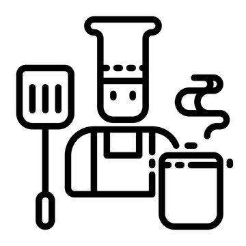 Chef icon, line icon style