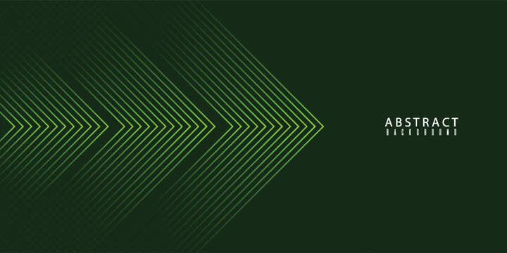 Futuristic green arrow pattern with glowing lines on a dark background, creating a sense of motion and direction.