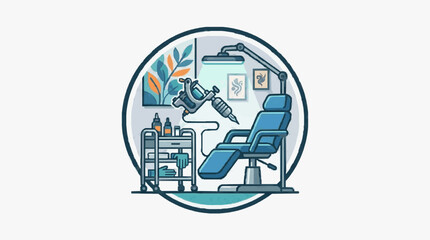 Obraz premium Dental Clinic Dental Chair Professional Setup.