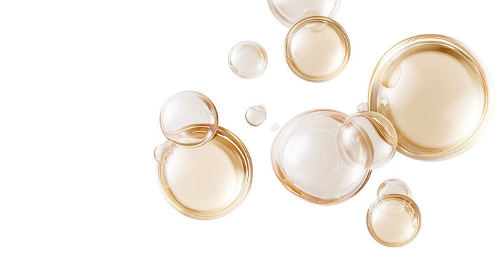 Luxury Serum Bubbles Background