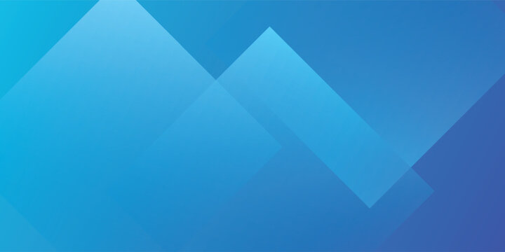 Blue geometric vector abstract background with overlapping square layers and gradient, modern corporate business presentation and banner design
