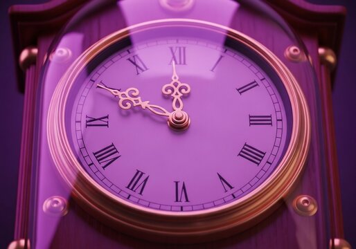 紫煙が漂う、古時計の静寂