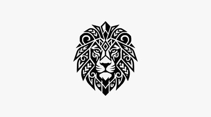 Fototapeta premium Elegant Lion Head Ornament Design.