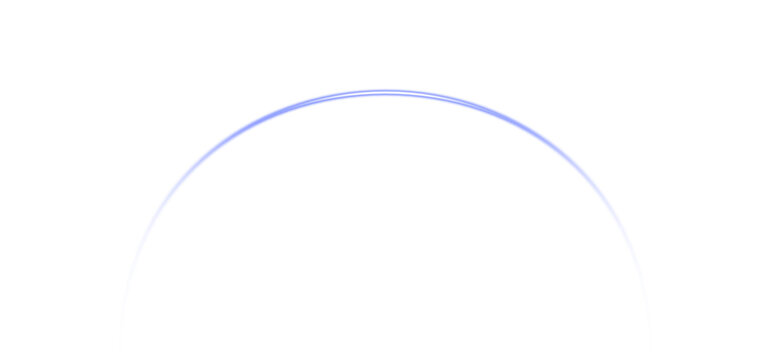 Curved Blue Light Arc Glowing Line for Sci-Fi VFX, Futuristic Tech UI, Space Horizon, and Motion Graphic Design