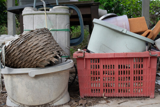 Broken and unused items become discarded waste..