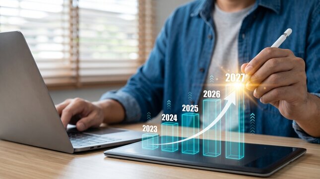 Business Growth Analysis and Future Projections Visualizing Financial Trends and Success