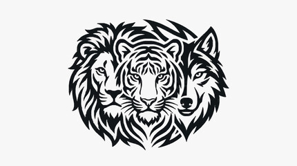 Fototapeta premium Majestic Tiger Portrait.