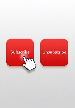 Digital Decision: A Cursor's Choice Between Red Buttons