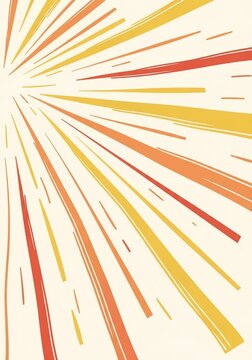 Crimson and Gold Burst: A Radiant Illustration of Exploding Light