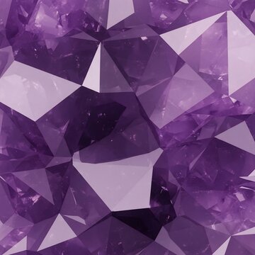 Crystalline Depths: A Symphony of Violet Facets
