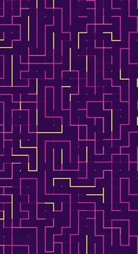 Electric Labyrinth of Amethyst Hues
