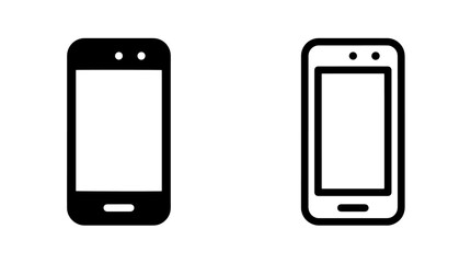 Modern smartphone icon with minimalist flat vector design © MdDelowar