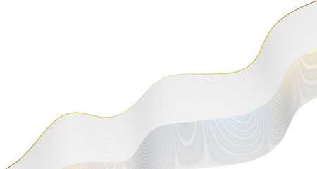 Fototapeta premium Abstract white and gold flowing dynamic wave line background vector design for luxury modern presentation template