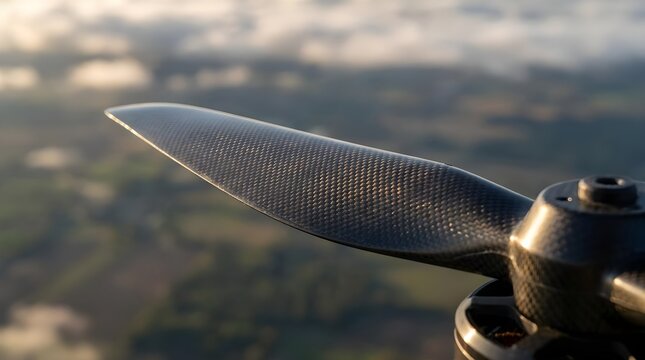 Aerial Drone Propeller Close Up Macro Background
