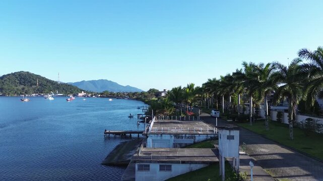 Small sea and the coasts of Cananeia. Sao Paulo litoral