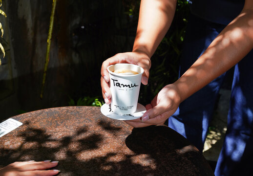 Latter Paper Cup Mockup