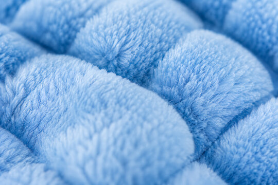 Extreme Macro Texture of Soft Blue Medical Microfiber Cleaning Cloth