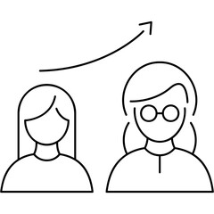 Fototapeta premium Line Age Icon