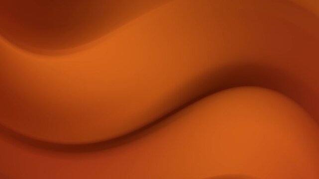 Deep amber orange S-wave gradient with soft shadow depth, warm glowing curve. Rich elegant tone. Great for autumn, real estate, and premium branding. 4K.