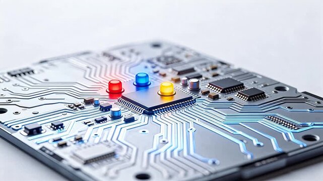 Circuit board with illuminated components