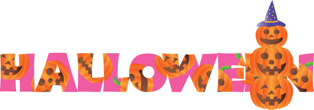 ハロウィンのタイポグラフィ
