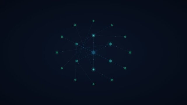 Business Network Topology Infrastructure Map Server Node Connection 4K