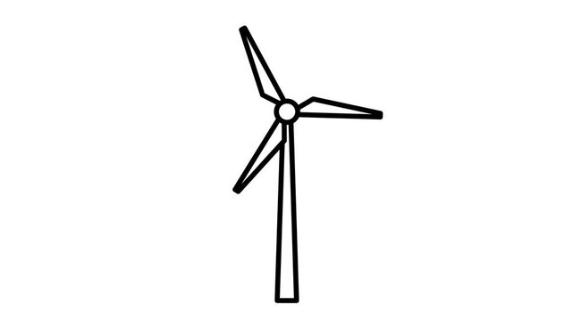 Animation of wind turbine icon