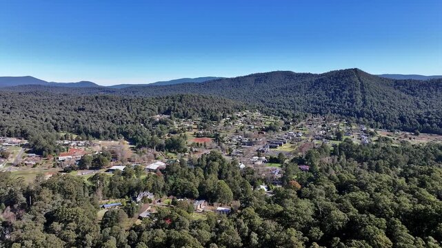 Spectacular aerial footage of Marysville Victoria Australia