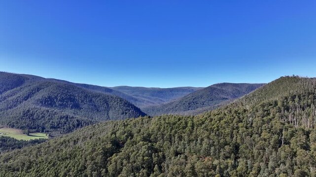 Spectacular aerial footage of Marysville Victoria Australia