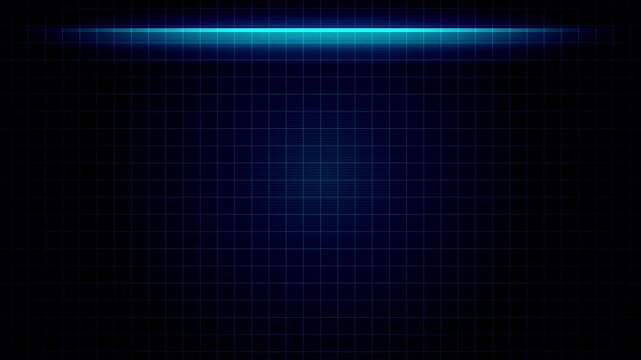 Futuristic Digital Grid Scan Animation Seamless Loop