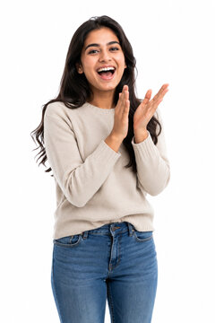 young woman showing ok sign