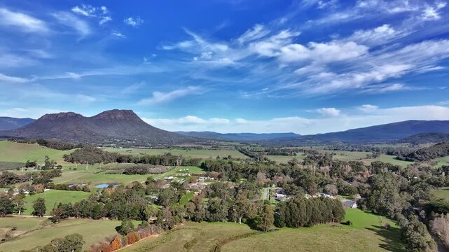 Spectacular aerial footage of Taggerty Victoria Australia