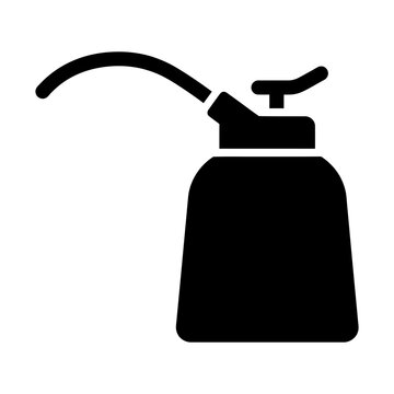 hand held pump oiler glyph icon