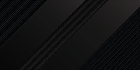 Obraz premium Abstract black charcoal diagonal slanting lines texture background. Luxury premium dark geometric stripe pattern vector illustration