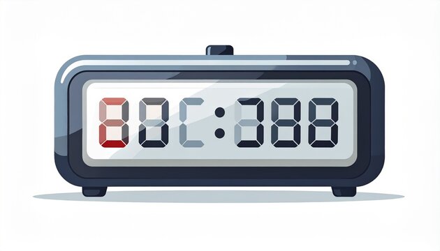 Digital Alarm Clock Displaying Time in Modern Design.