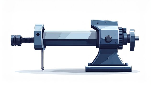 Industrial Metalworking Lathe Machine Tool.