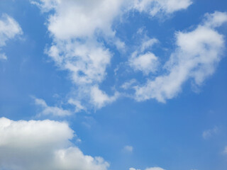Fototapeta premium White clouds in the background of the sky.